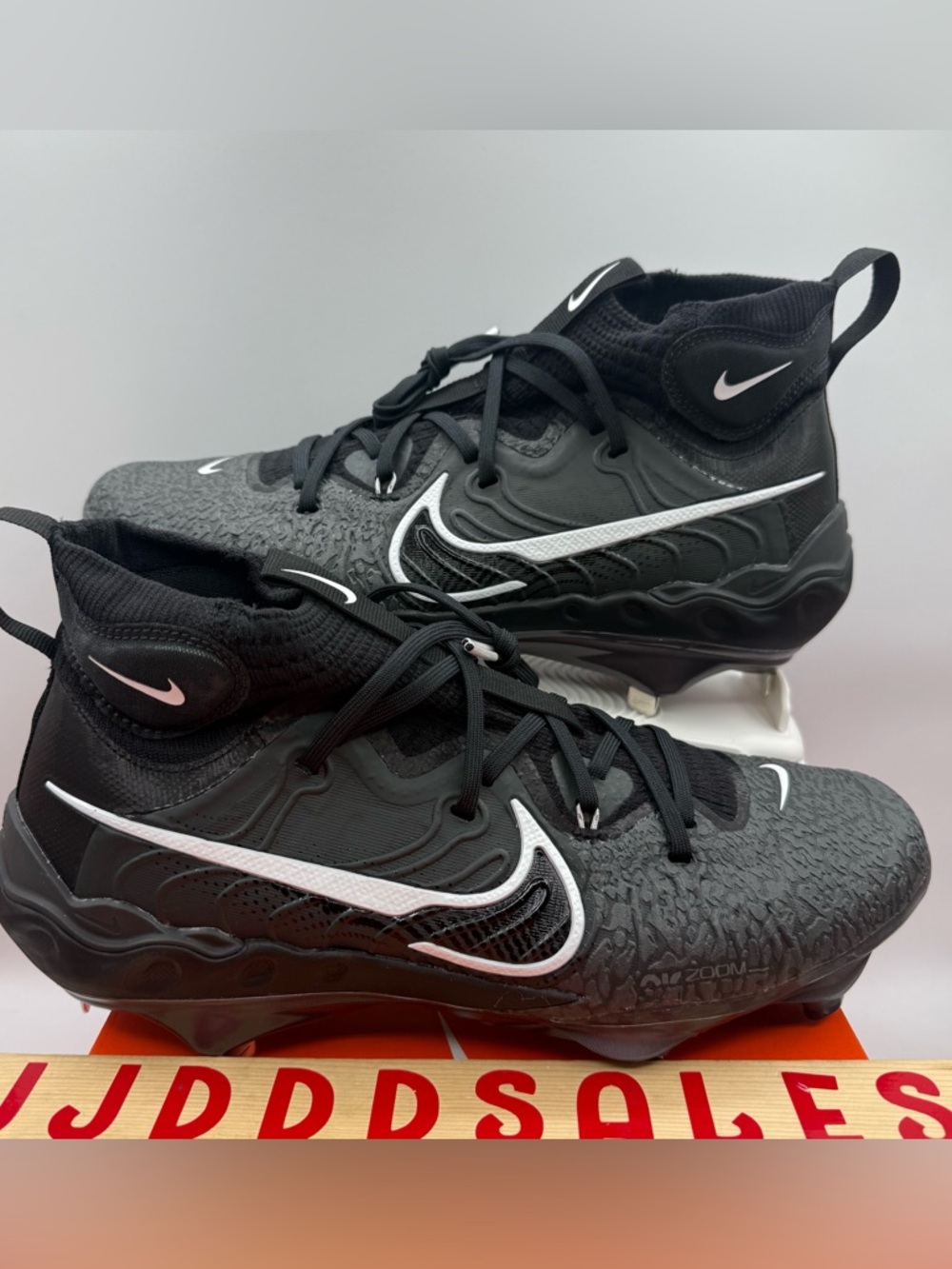 Nike Alpha Huarache NXT Black Metal Baseball Cleats DJ6517-010 Men’s Sizes NIB
